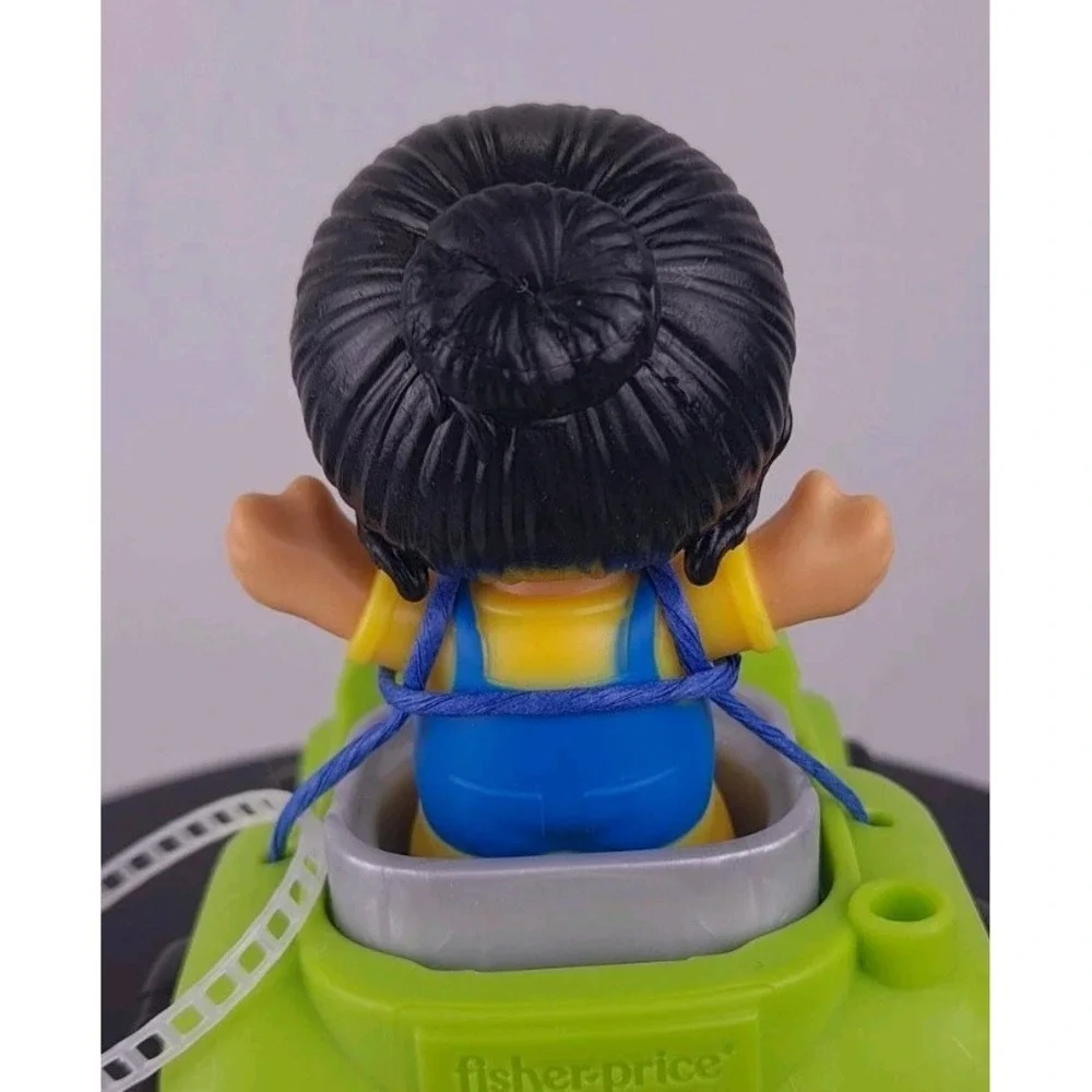 Fisher‎ Price Little People Green Tractor & Farmer Girl Figure Toy Vehicle NEW